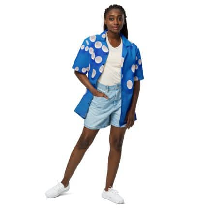 Women's All Over Print Button Shirt