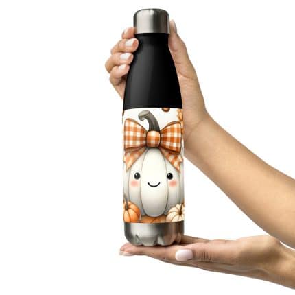 Fall Pumpkin Stainless steel water bottle 17oz.
