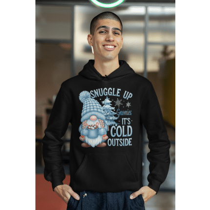 Premium eco hoodie - Snuggle Up Gnomies It's Cold Outside